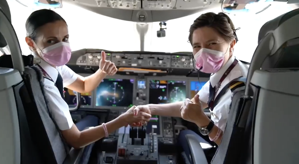 Masks on board, each company has different rules
