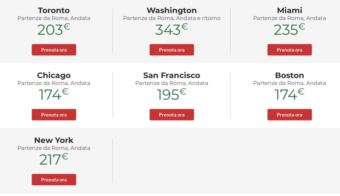 Vola a San Francisco per meno di 200€ o in Brasile per 300€