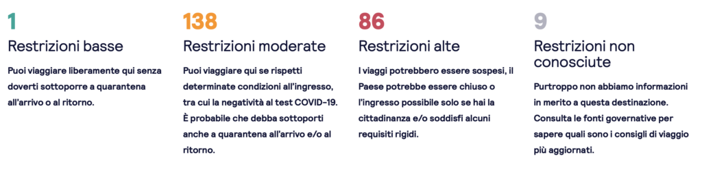 mappa interattiva skyscanner restrizioni