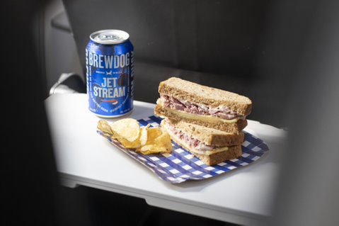 Now eating on board flying in economy has become gourmet