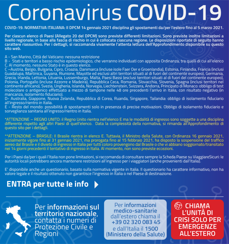 Viaggiaresicuri - Covid-19