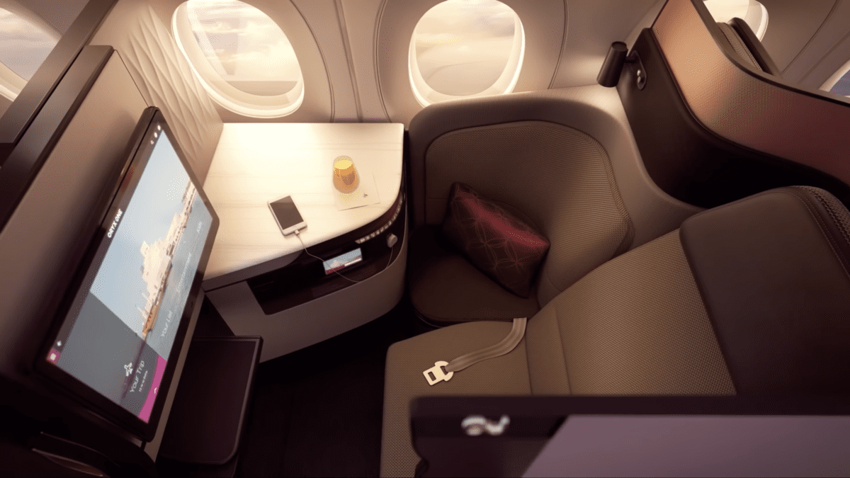 Il biglietto premio in QSuites, la miglior cabina di business class al mondo, adesso è più economico