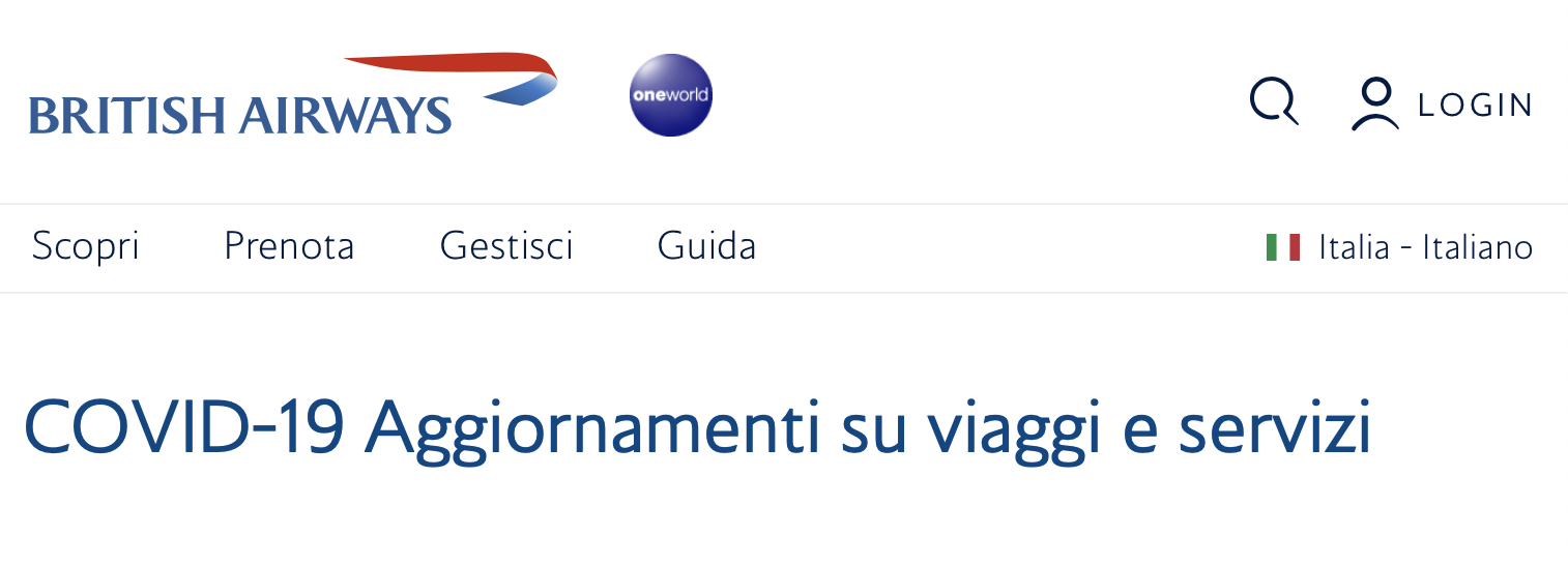 british airways tariffa flessibile