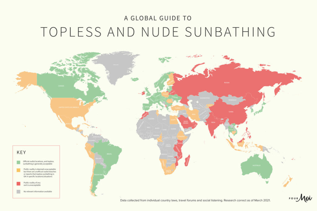prendere il sole nudi