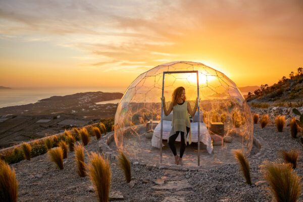 Santorini Sky bubble