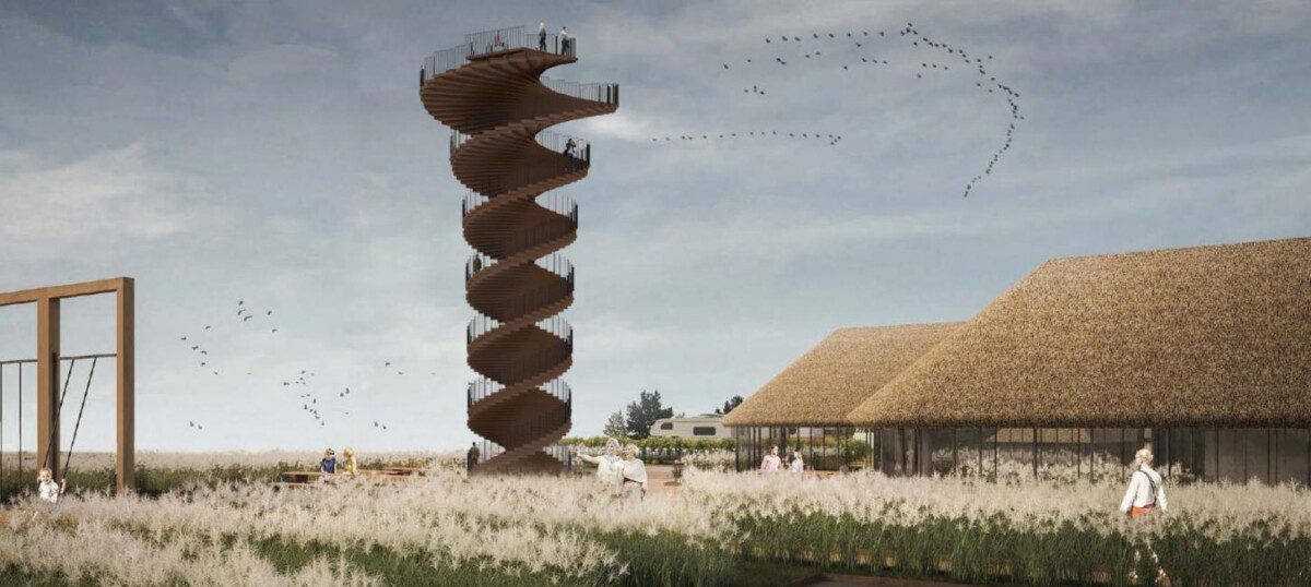 In Denmark, a spiral staircase to look at the sea "from the sky" opens on May 21.