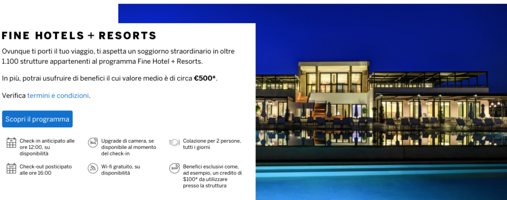 American Express Fine Hotel Resorts