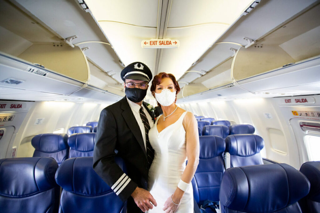 When they say love has no boundaries, this is a marriage in the clouds