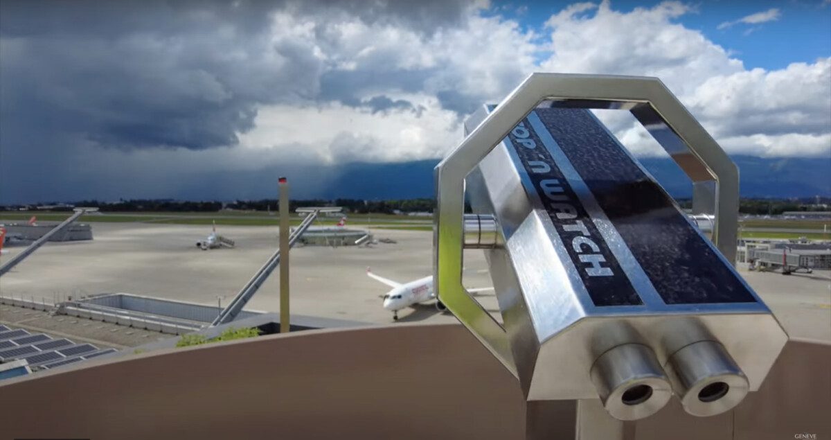 Geneva airport opens new spot for airplane lovers