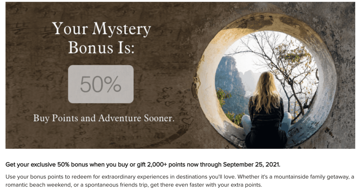 Mistery bonus di Marriott, promozione per chi compra punti Bonvoy