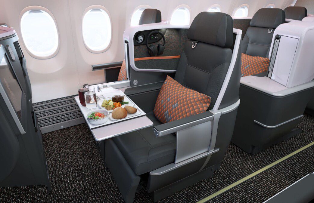 Singapore Airlines the new business class cabin on the 737max