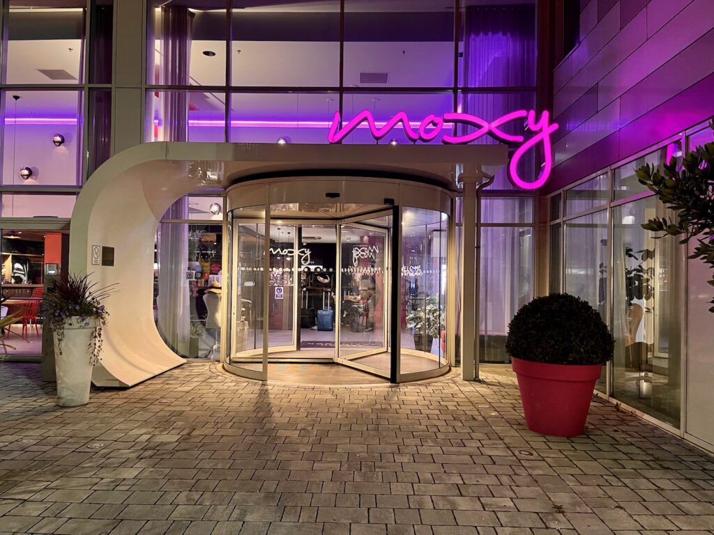 Malpensa's Moxy is the most convenient hotel for sleeping near Terminal 2