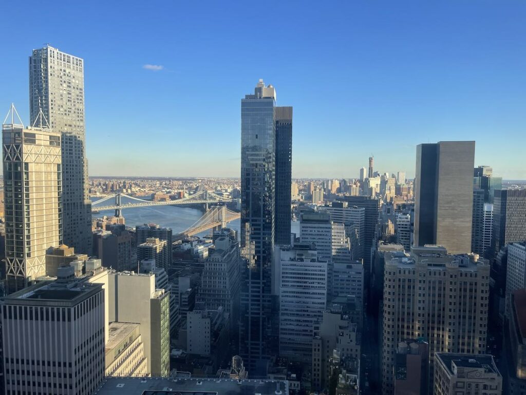 Manhattan and Brooklyn bridge