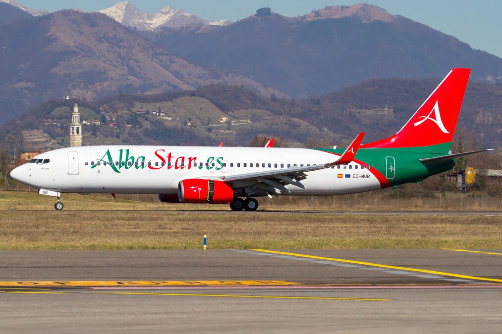 Volo diretto da Bergamo verso Dakar operato da Albastar