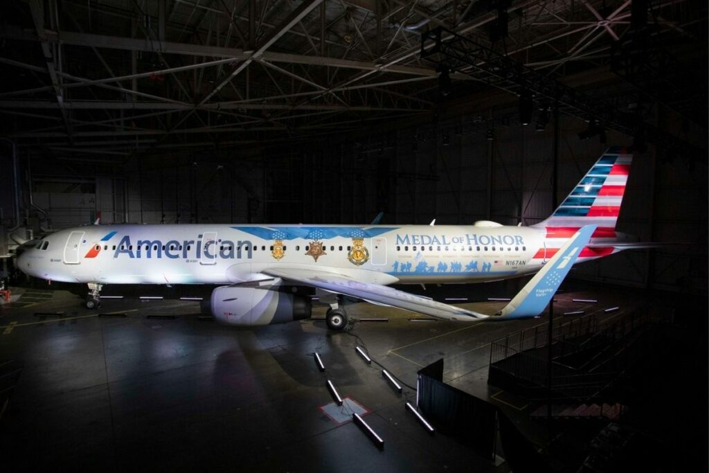 American Airlines dedicates special livery to American war heroes