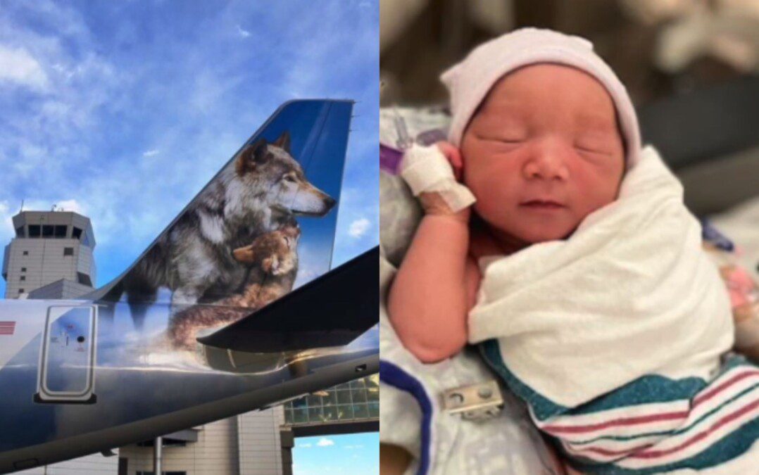 Passenger gives birth in airplane bathroom