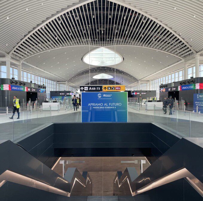 Restyle completed, airport's Schengen zone reopens at Fiumicino