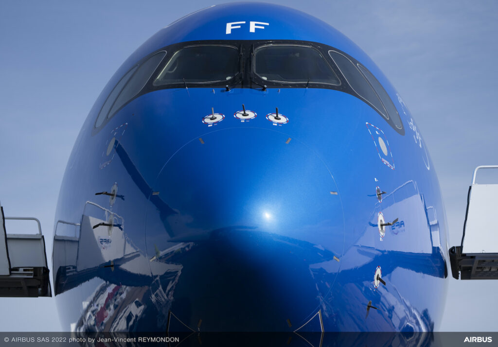 A350-900 ITA Airways MSN283 at Farnborough airshow – before opening2