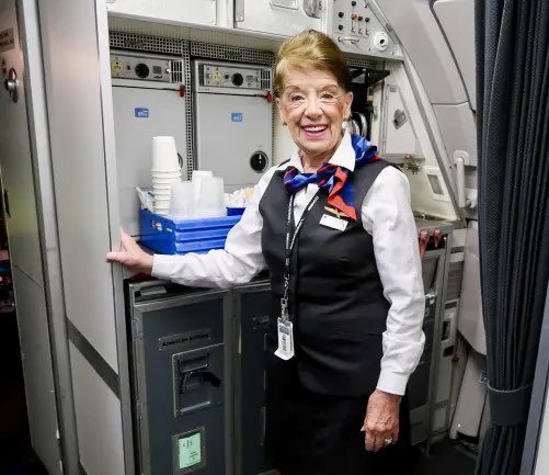 "Fly high, Bette": Bette Nash, the world's longest-serving flight attendant, has passed away at 88.
