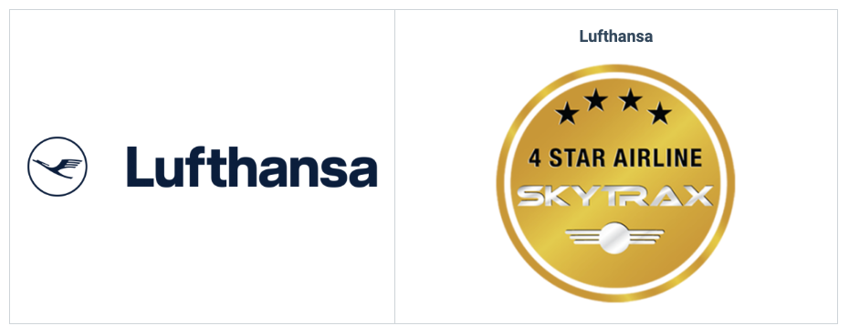 Lufthansa four-star Skytrax rating