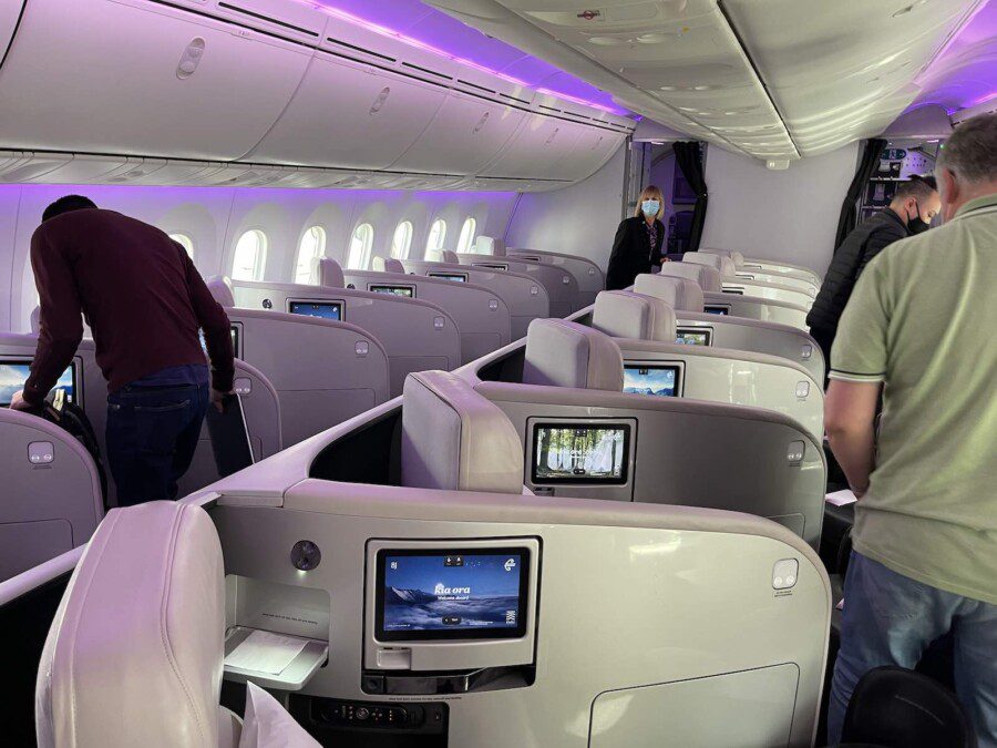 Air New Zealand biz 787 Auckland