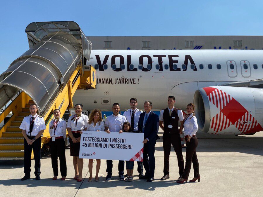 Volotea's 45 millionth passenger took off from Verona to Sicily