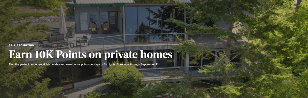 How to earn 10 thousand bonus Bonvoy points with a Homes & Villas by Marriott stay