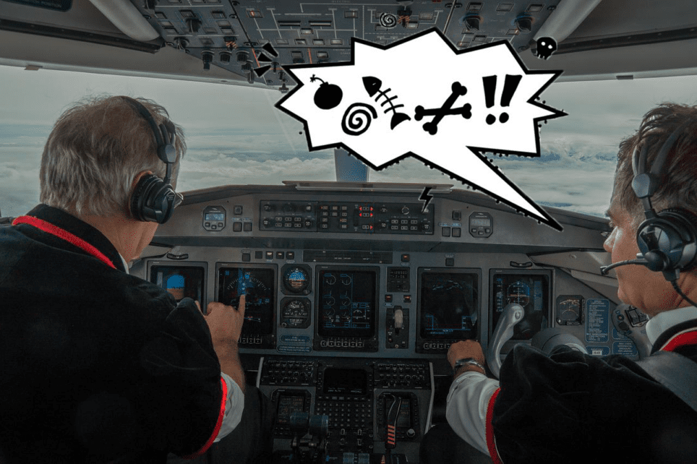 C’è chi dorme e chi si picchia in cabina di pilotaggio