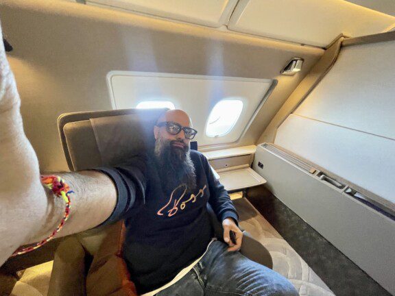 Want a free upgrade? Try to catch me, if you catch me at the airport I'll give you my seat on board