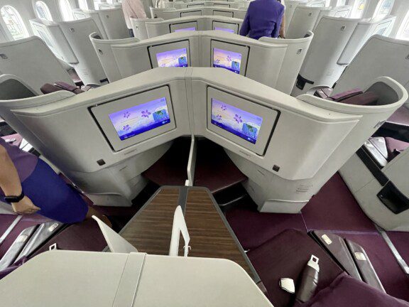Flying from Bangkok to Kuala Lumpur, business class with Thai Airways