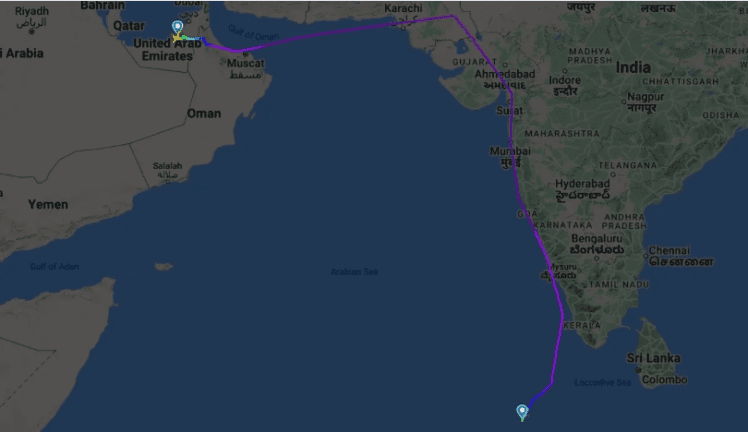 The absurd routing of the Wizz Air flight to the Maldives.