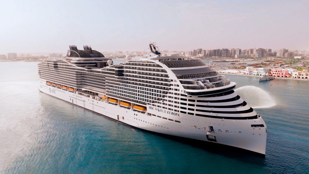 Starting today, there is a new giant of the seas, the MSC World Europa sails on its first cruise