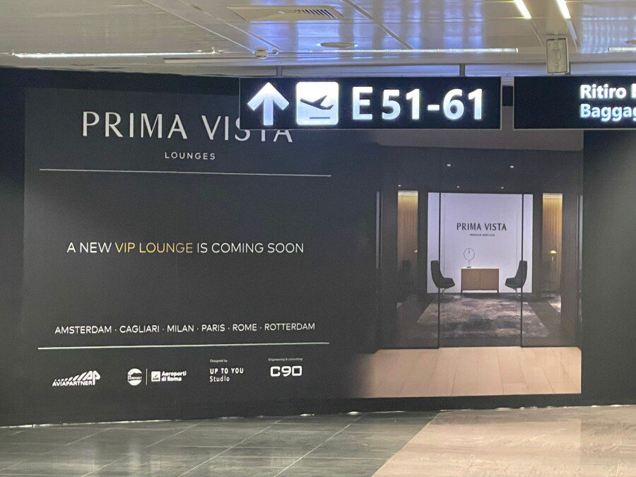 Fioriscono le lounge a Fiumicino, in arrivo una nuova Prima Vista
