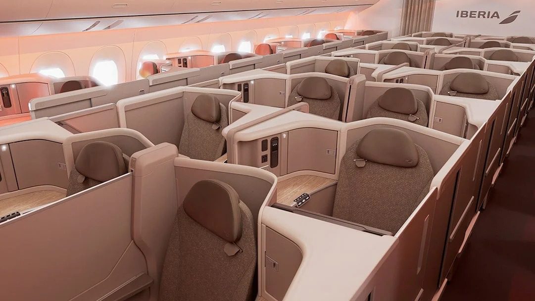 Iberia's new business class is a suite and there's Bluetooth for everyone