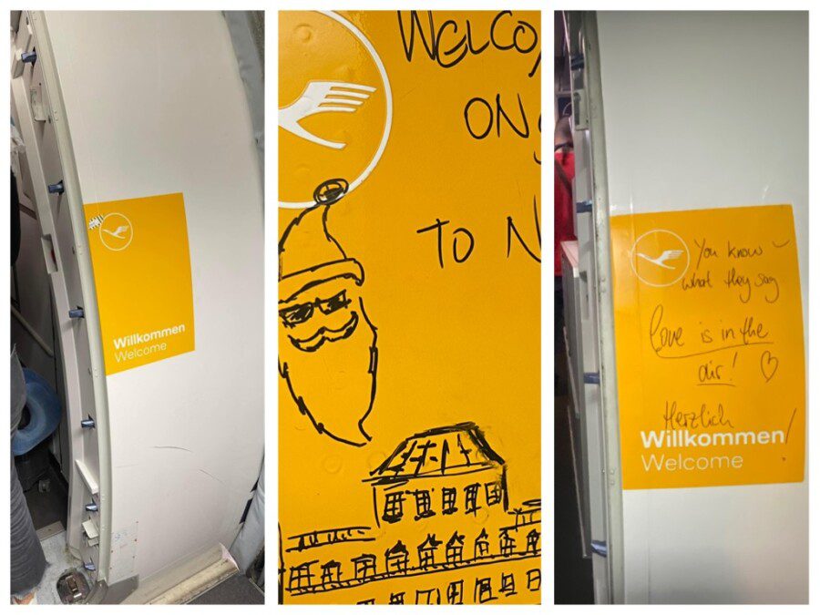 Nobody like Lufthansa: have you ever noticed how they greet you before you board?