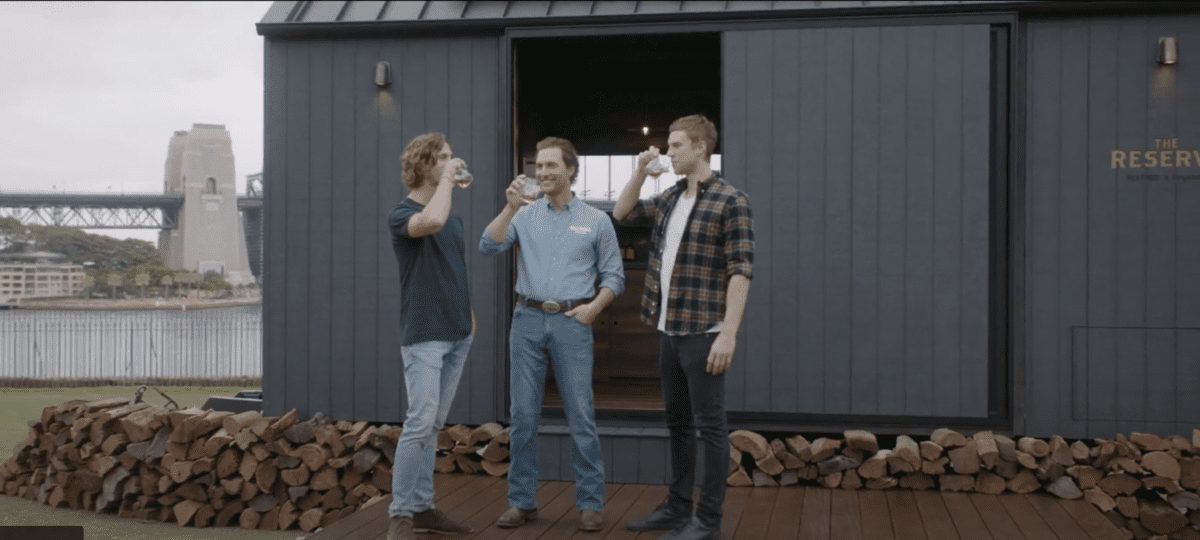 In Australia you can sleep in a shelter designed by Matthew McConaughey