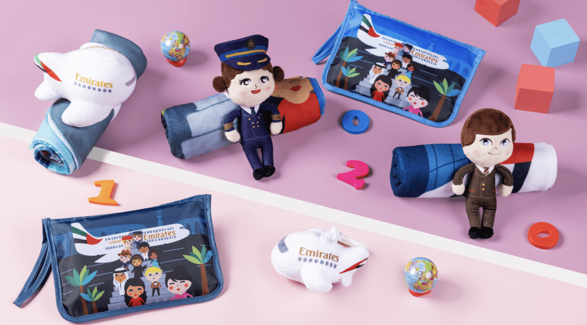 Emirates "pampers" kids in flight: here's new range of collectible toys and bags