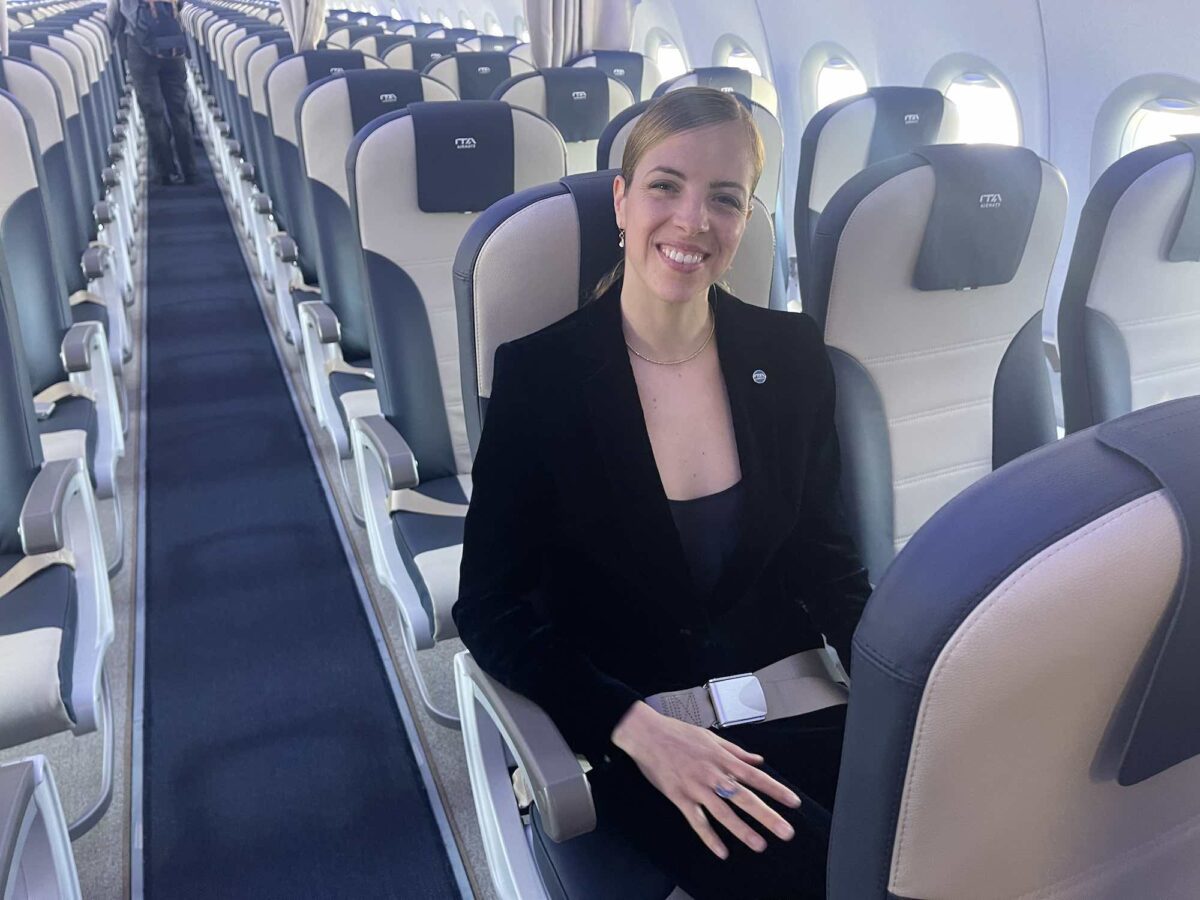 ITA Airways' A320neo named after Carolina Kostner is a "special" plane(but not perfect)