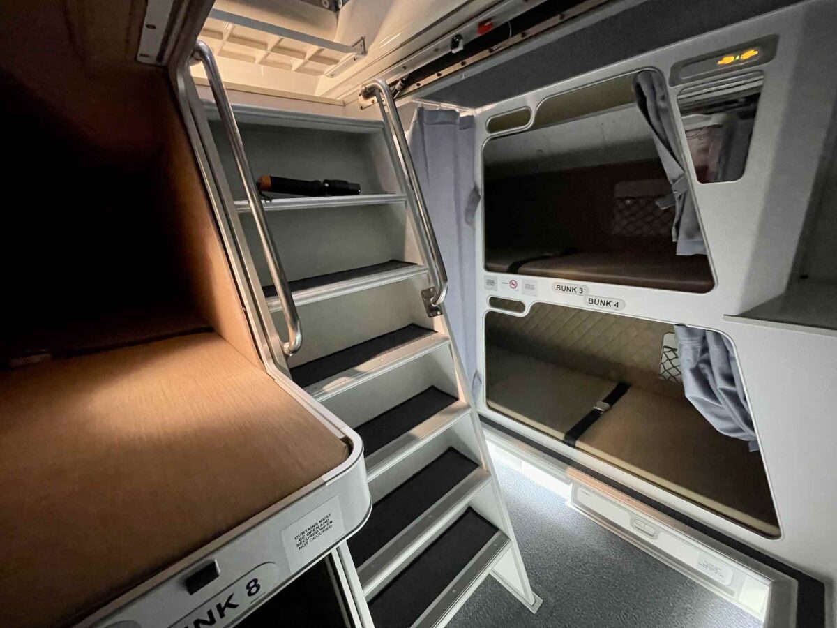 Do you think your economy seat is uncomfortable? Here's how the crew sleeps aboard an airplane.