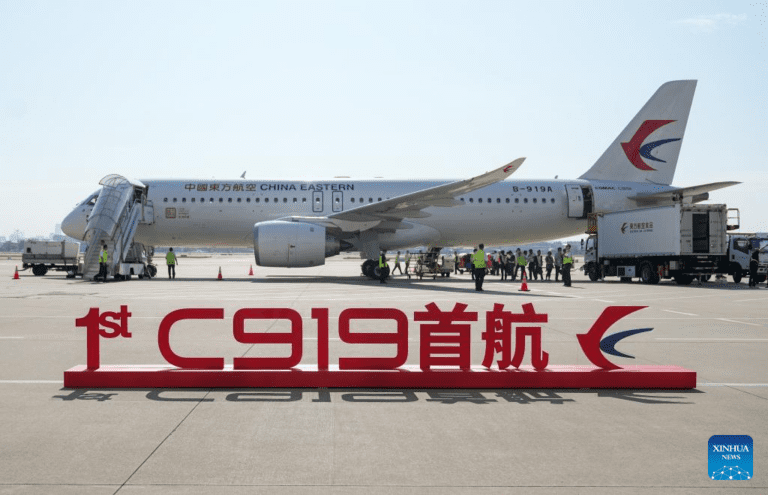 China Eastern flies first C919: Chinese plane challenging Airbus and Boeing