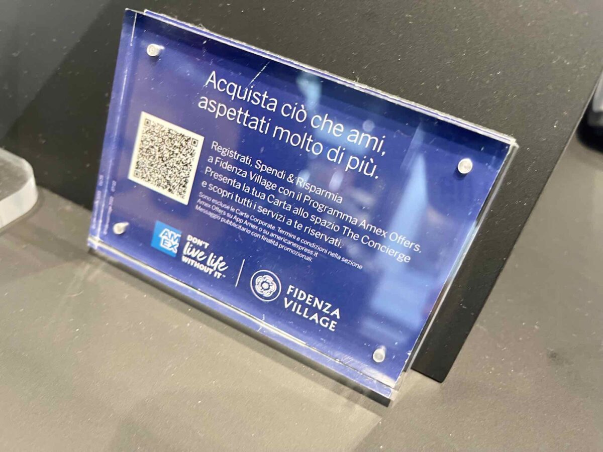 Tre piccioni con una carta di credito: ecco come sfruttare Amex a Fidenza Outlet Village