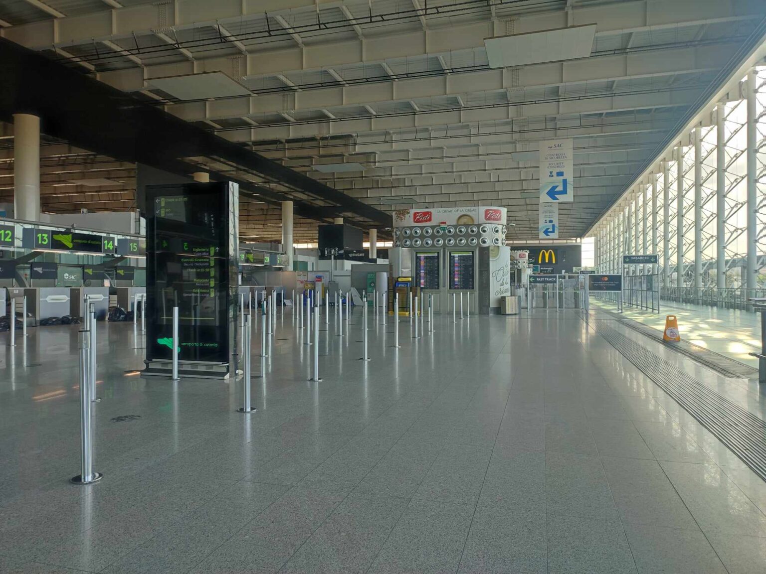 Catania, Terminal A reopened. Slow return to normal in coming days