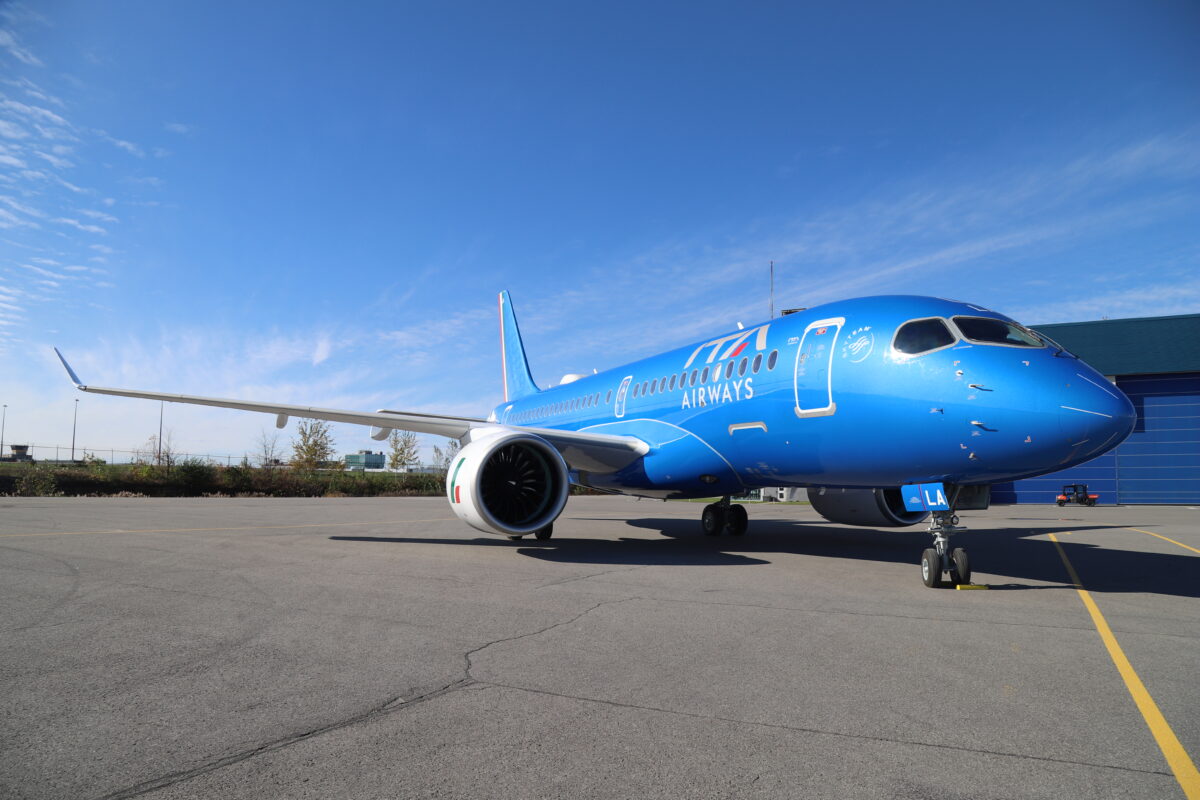 ITA Airways riceve il primo Airbus A220-100 e lo mette subito sulla Linate-Londra City