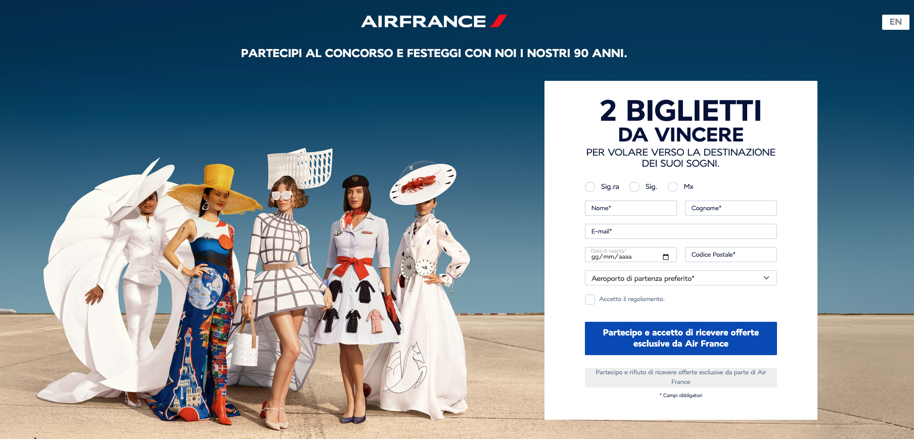 Flying Blue 90th anniversary contest, win two free tickets to fly to New York (or Paris)