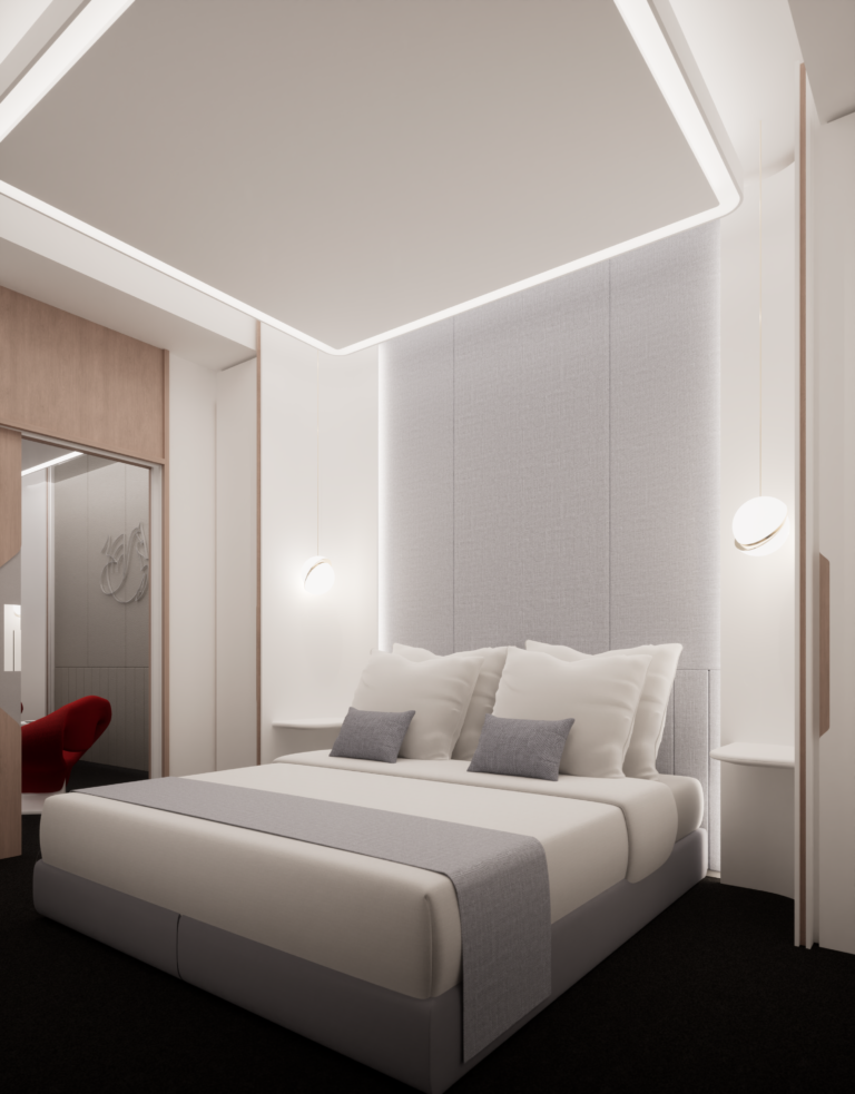 (5) Chambre d'une suite du salon La Première ©Air France