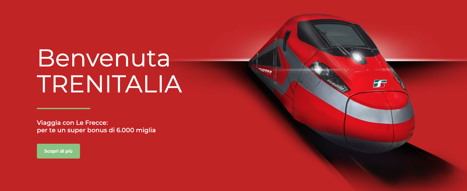 Millemiglia and CartaFreccia partnership kicks off: you earn non-qualifying miles with train travel